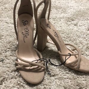 brand new strappy heels